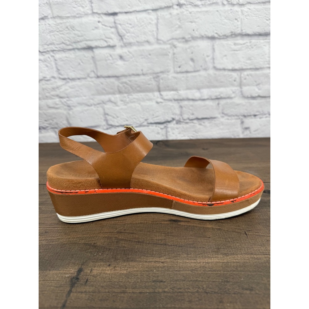 Cole Haan GrandPro Topspin Sandals Women's 8B Brown Leather Wedge Comfort - Picture 9 of 12